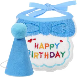 bandana e chapéu de aniversário para pet
