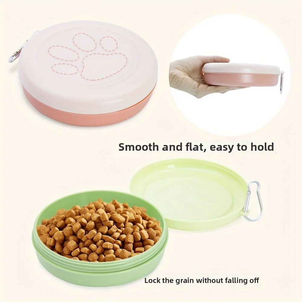 Tigela de Viagem para Cães e Gatos Portátil com Caixa de Lanche - Imagem 4