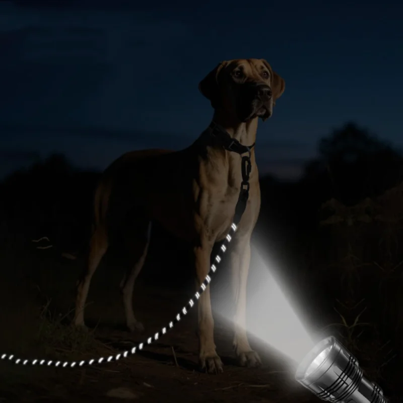 Coleira Longa Refletiva para Cães com Alça Acolchoada - Imagem 6