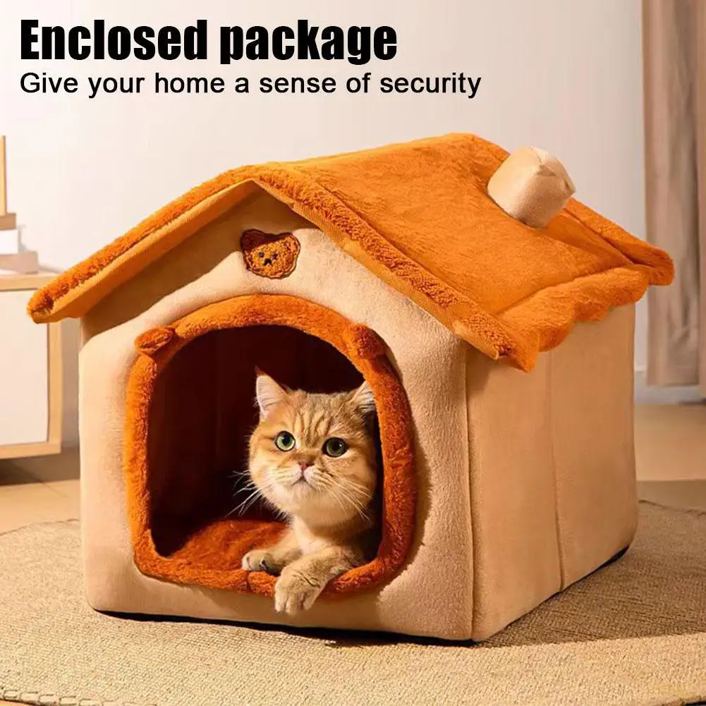 casinha toca para gato com almofada removível