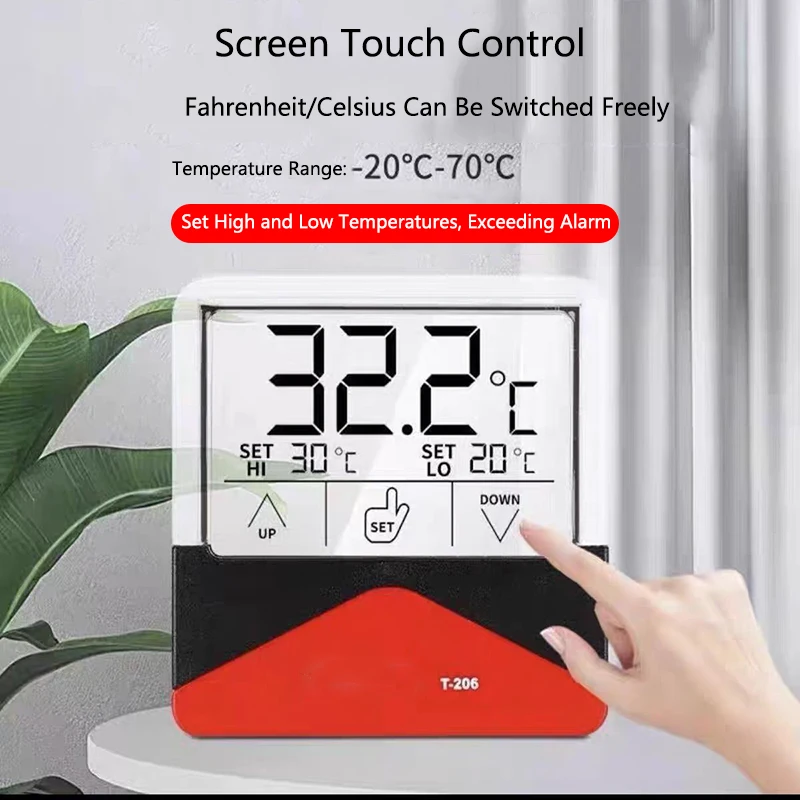 Termômetro Digital Externo para Aquário com Tela Touch e Alarme - Imagem 2
