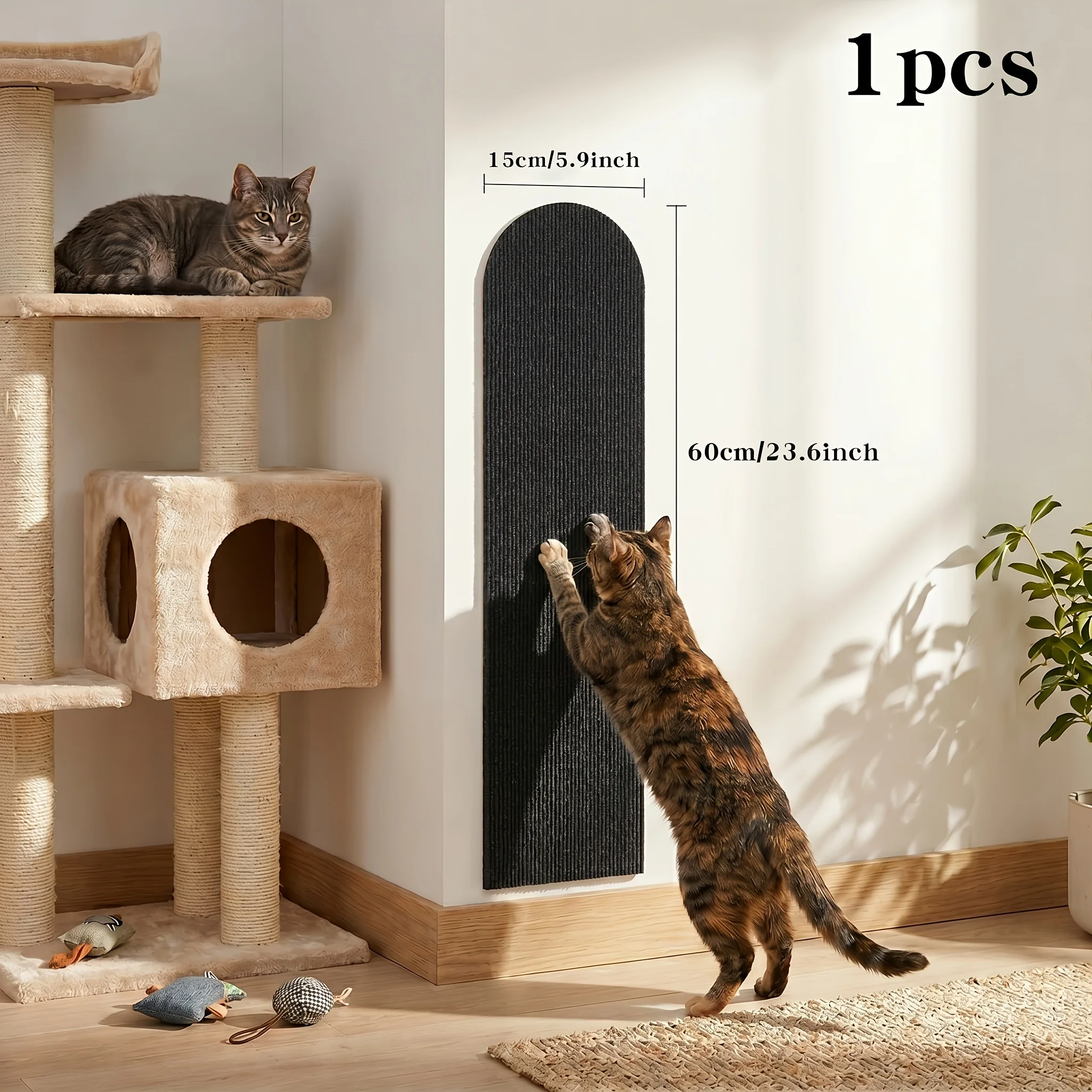 Kit 4 Protetores Adesivos Recortáveis para Gatos Resistentes ao Desgaste - Imagem 2