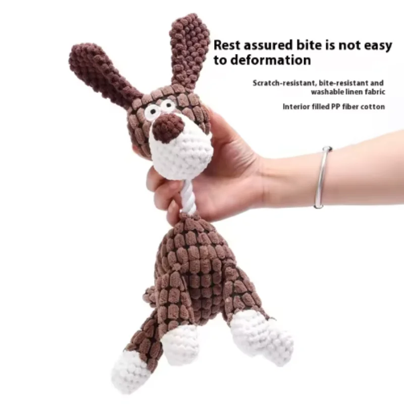 Brinquedo de Pelúcia com Apito para Cães Filhotes - Imagem 4