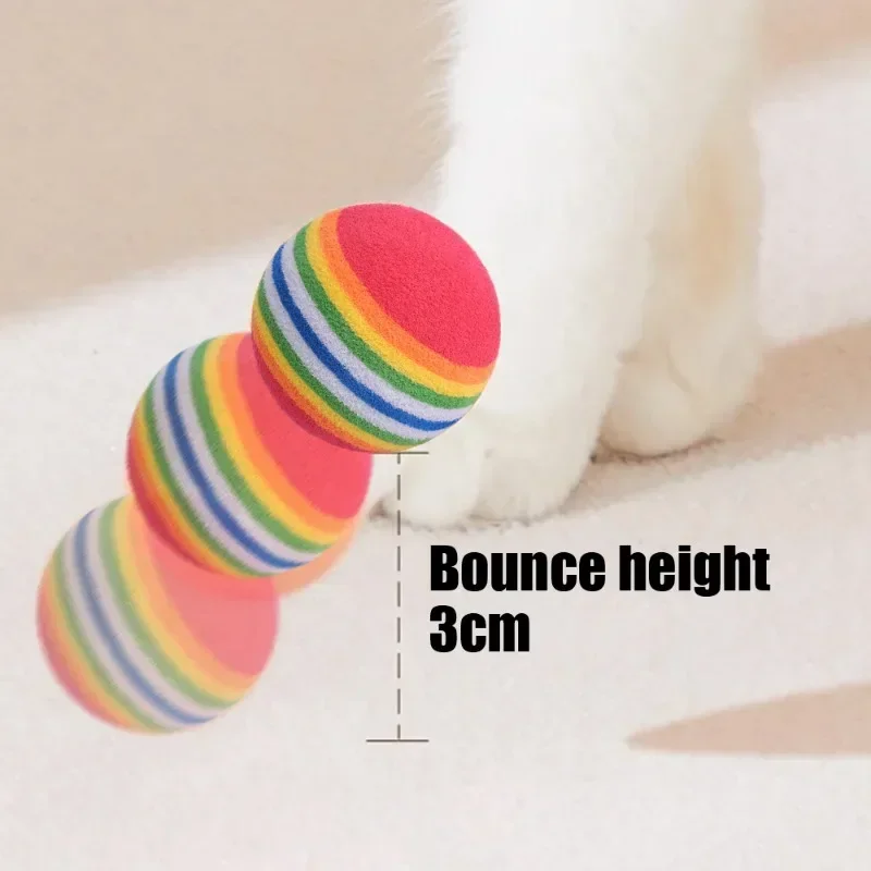 Bolas de Brinquedo EVA para Pets Coloridas 3,5 cm Kit 10 Unidades - Image 5