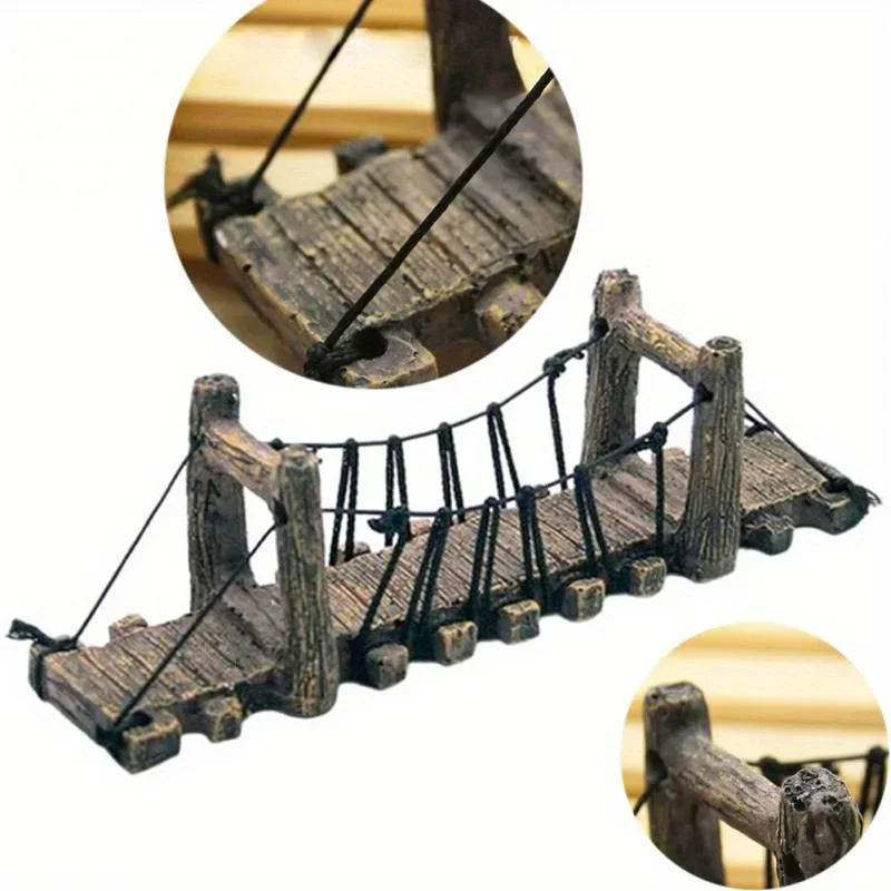 decoração para aquário ponte
