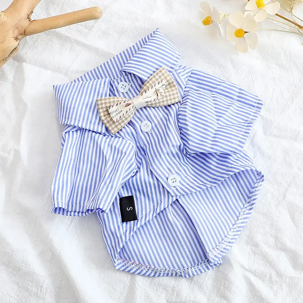 roupa para cães listrada de poliéster