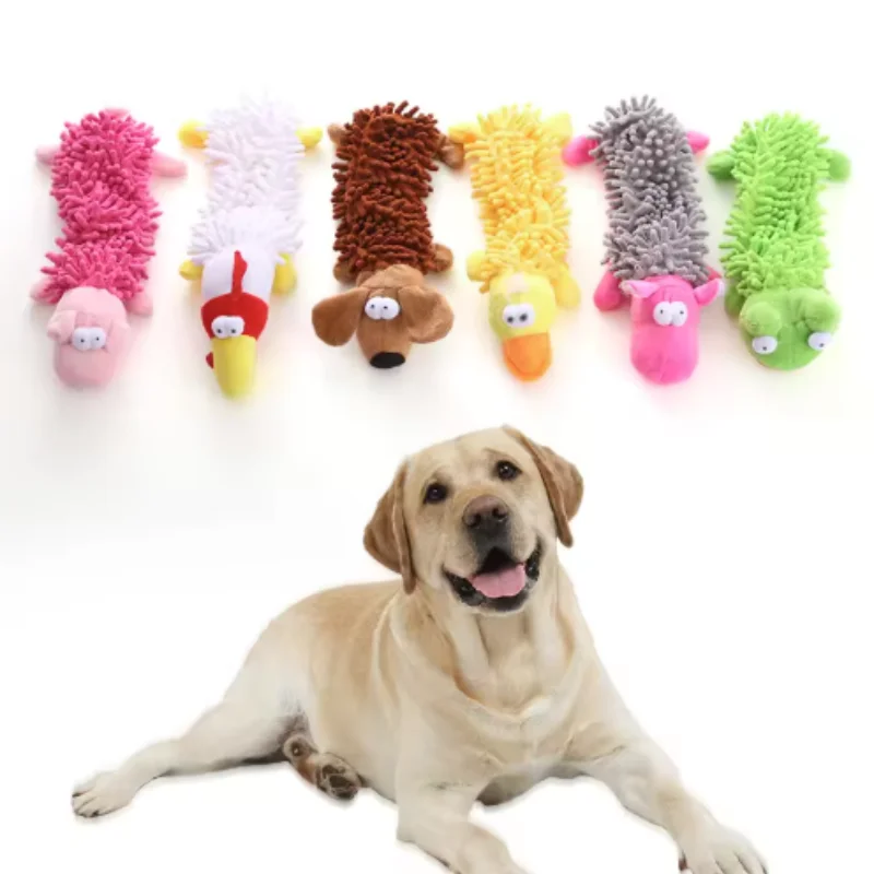 Brinquedo de Pelúcia para Cães Pequenos Forma Animal Durável - Imagem 2