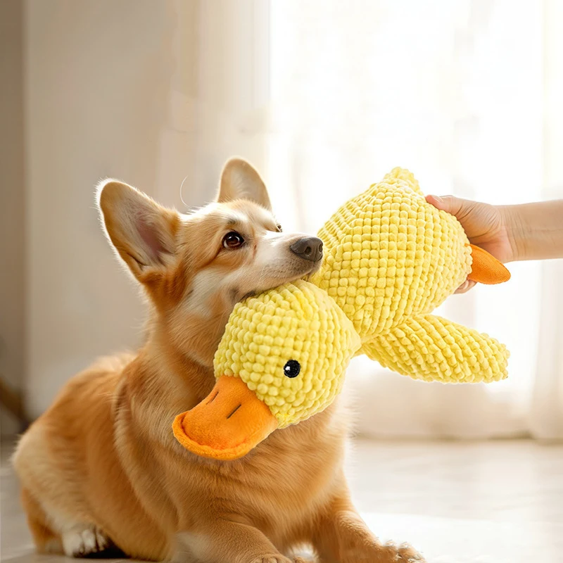 Brinquedo Molar para Cães Pequenos Pato Amarelo Interativo - Imagem 3