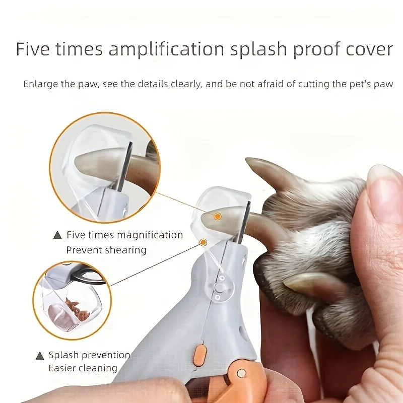 Cortador de Unhas LED para Cães e Gatos com Luz Embutida - Imagem 5