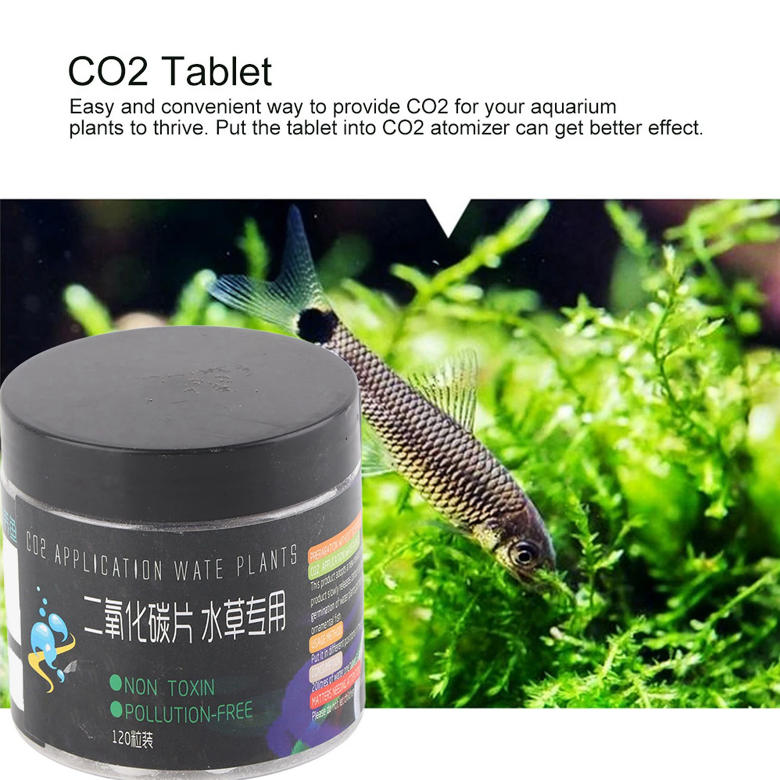 Difusor de CO2 para Aquário com Comprimido para Plantas Aquáticas - Imagem 6