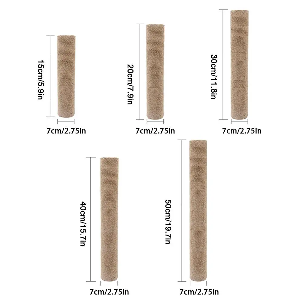 Poste Arranhador para Gatos de Sisal 7 cm Diâmetro com Porca M8 - Imagem 6