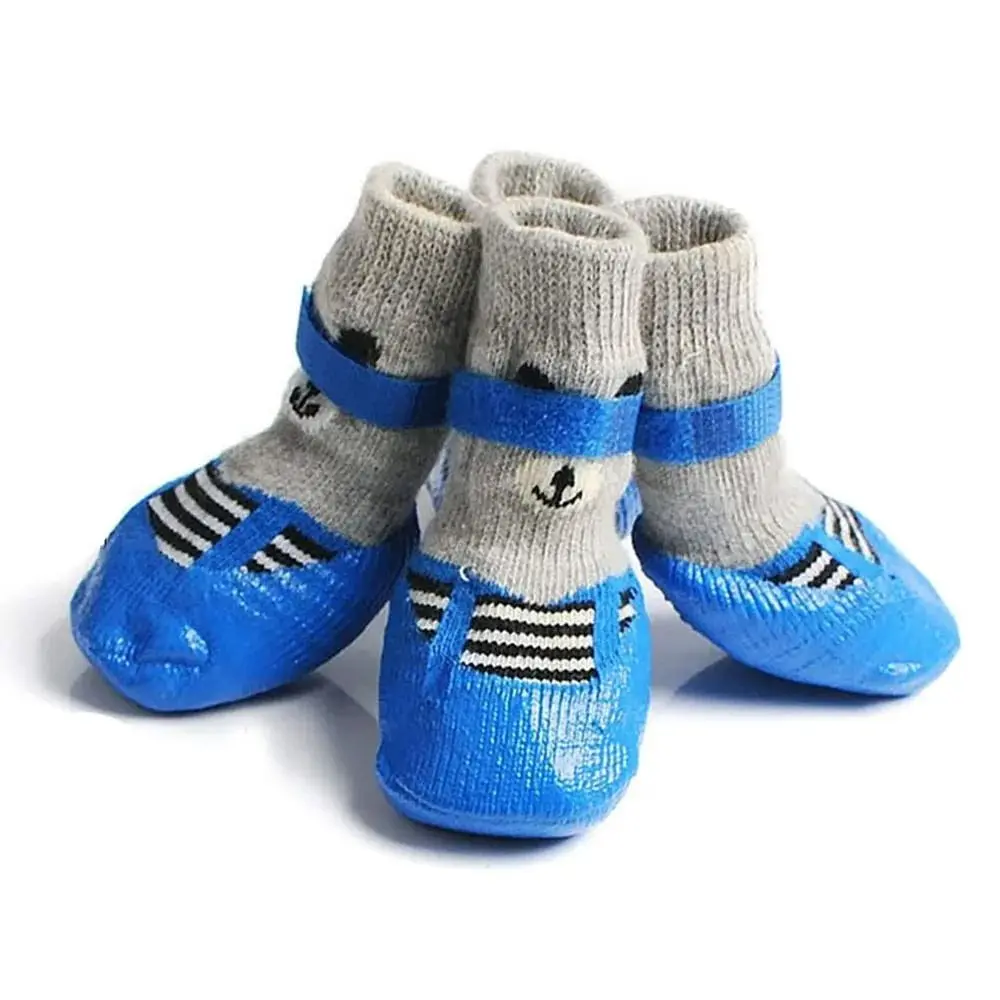 Meias Sapatos para Cães e Gatos de Algodão com Sola Antiderrapante - Imagem 4