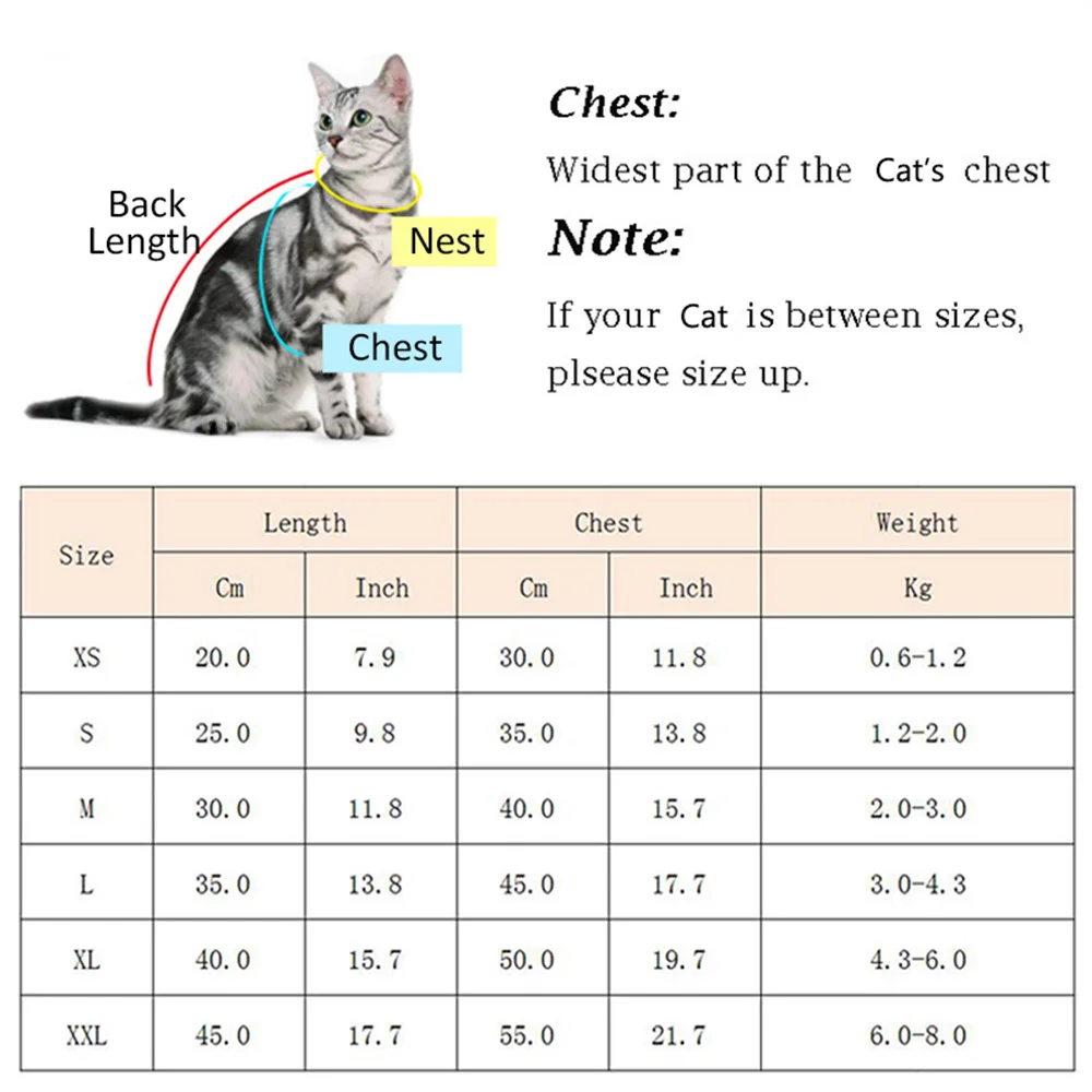 Colete Camisa Clássica para Gatos com Listras - Imagem 2