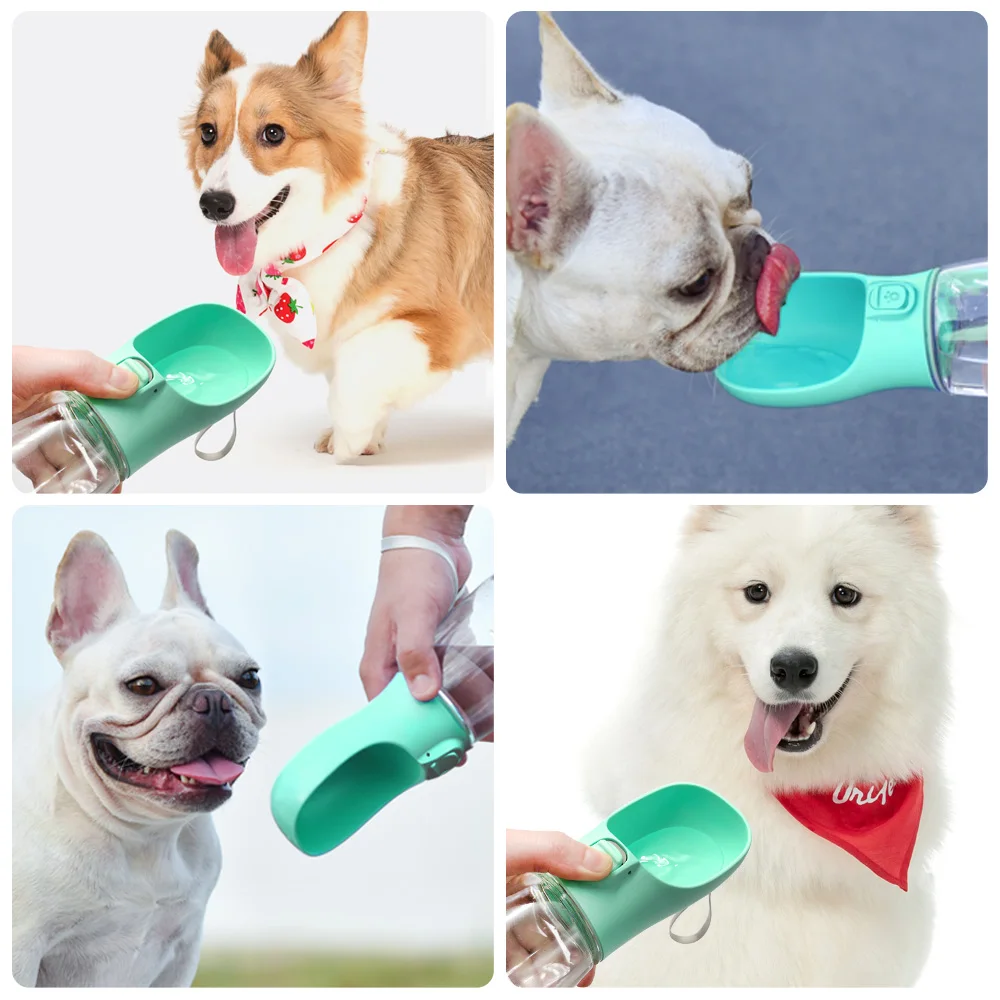 Garrafa Portátil para Cães e Gatos Pequenos e Grandes com Cordão - Imagem 6