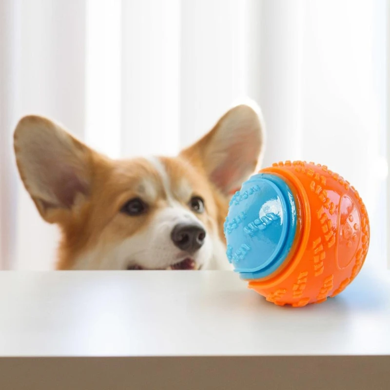 Bola de Silicone para Cães com Som de 6,5 cm - Imagem 2