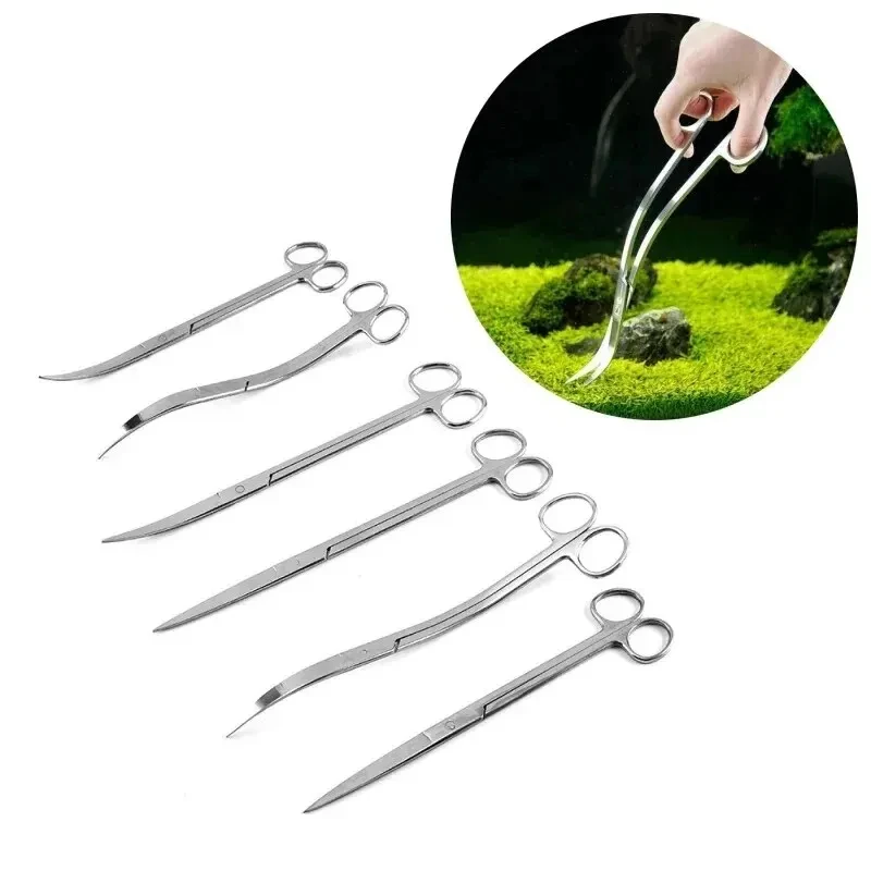 Tesoura para Aquário de Aço Inoxidável 25 cm para Manutenção - Imagem 3