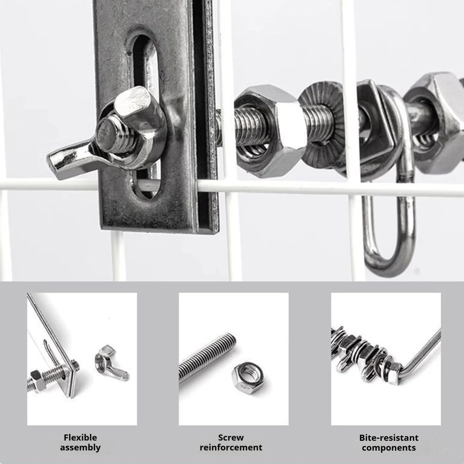 Suporte Interativo para Papagaio em Aço Inoxidável para Gaiola - Imagem 4