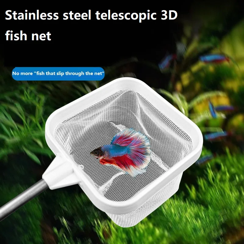 Rede para Aquário de Peixes e Camarões para Limpeza - Imagem 3
