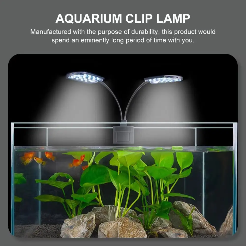Luminária de Aquário com Clipe para Aquário de 30-60 cm Flexível - Imagem 3