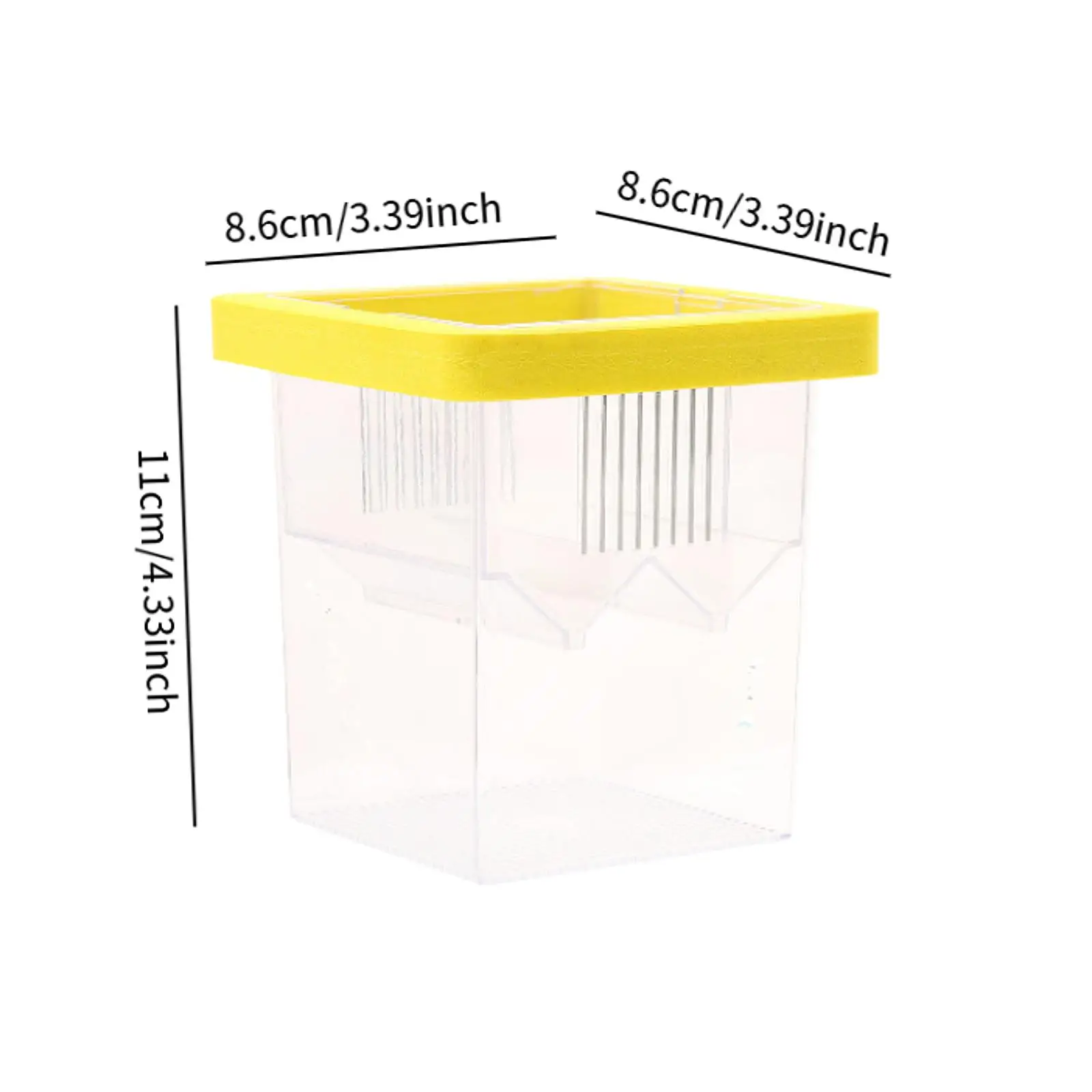 Caixa de Isolamento Flutuante para Aquário com Ventosa 8,6x8,6x11 cm - Imagem 6