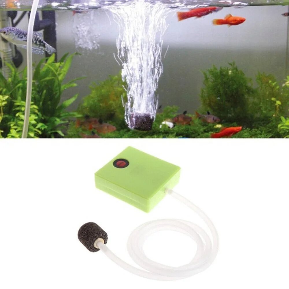 Bomba de Ar para Aquário Verde ABS 7x6,5x2cm com Saída Única - Imagem 4
