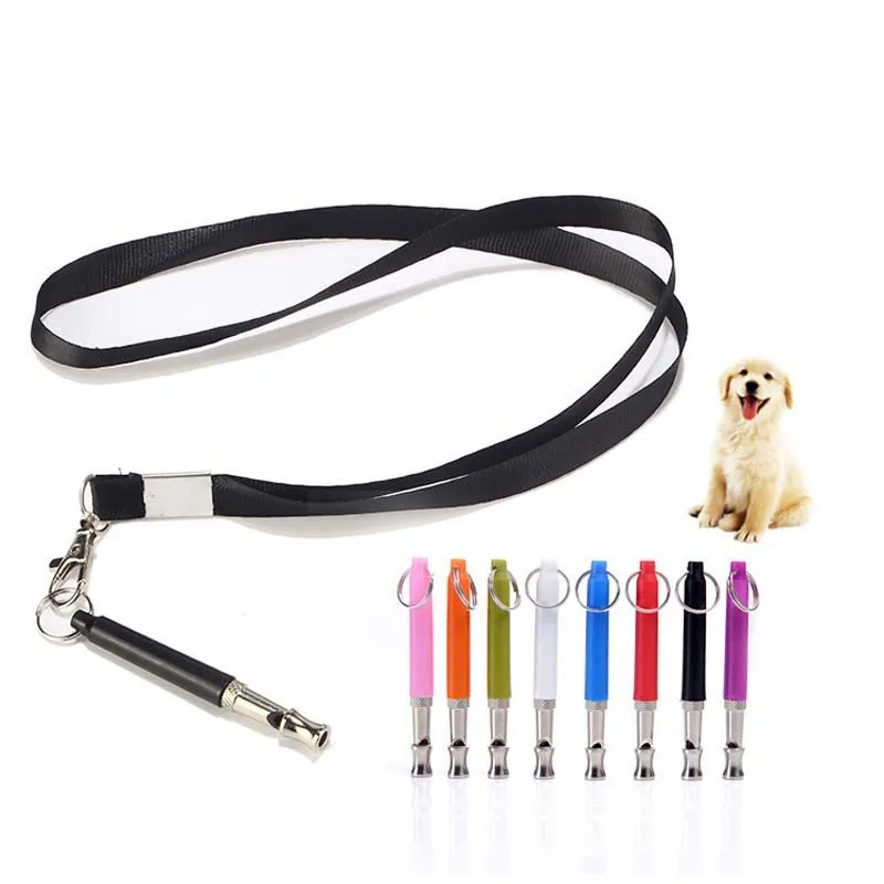 Apito Ultrassônico para Cães de Aço Inoxidável com Cordão - Imagem 2