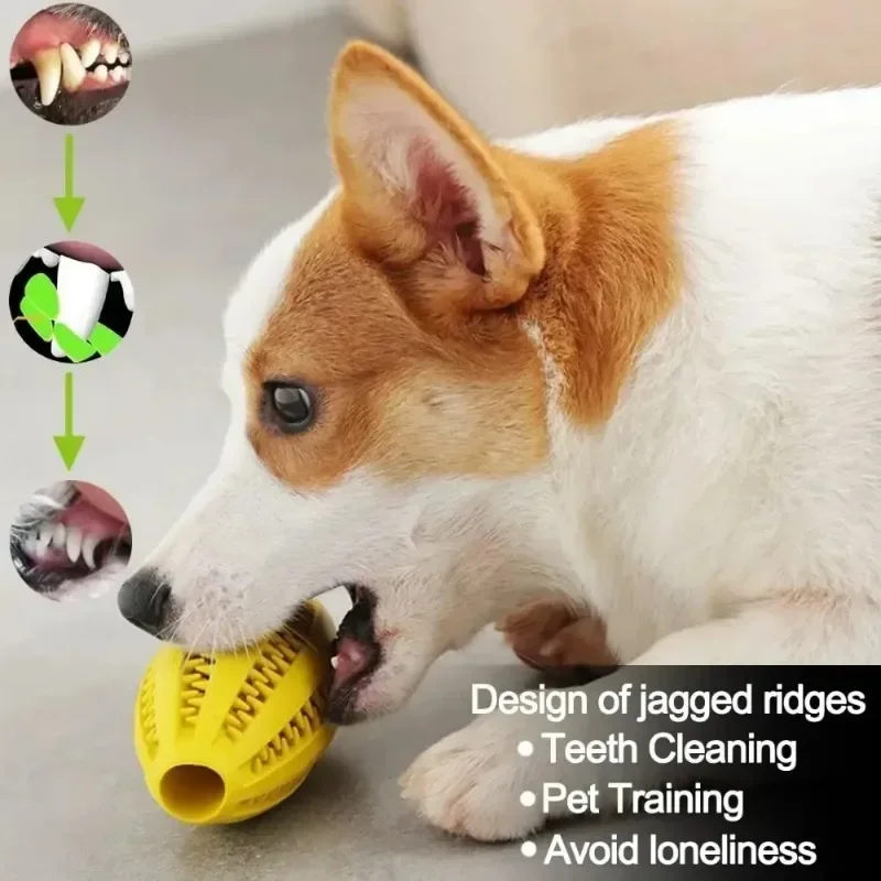 Brinquedo Bola de Borracha para Cães 11 cm com Compartimento para Petiscos - Image 3