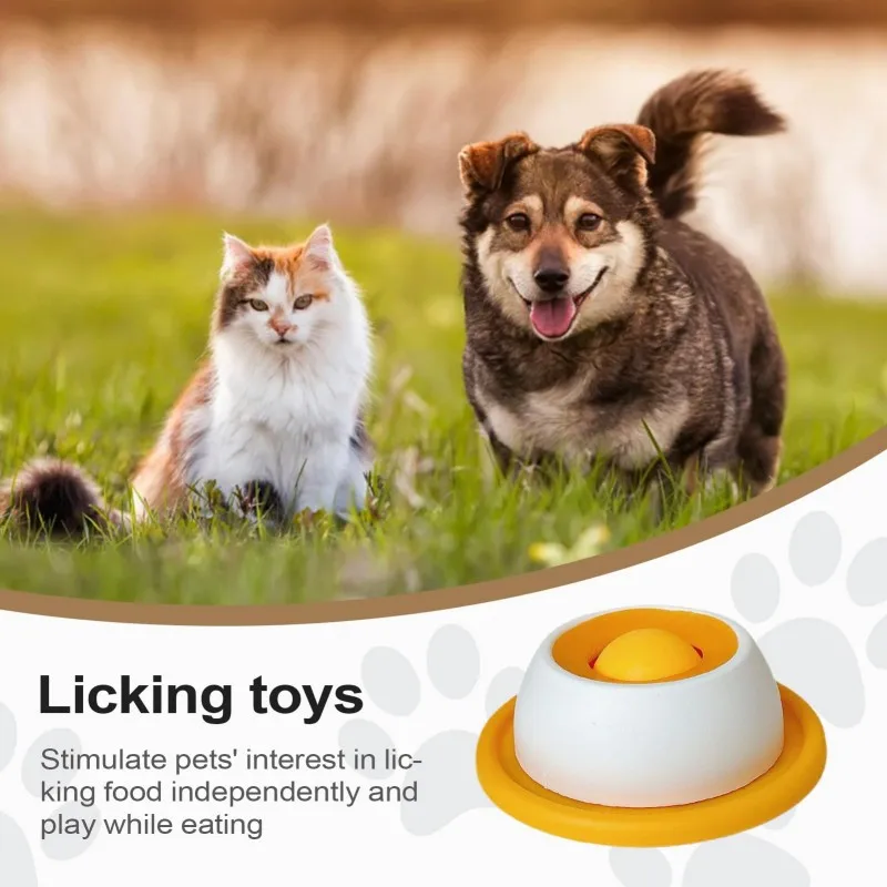 Tapete Lamber para Cães e Gatos Amarelo ou Azul - Imagem 2