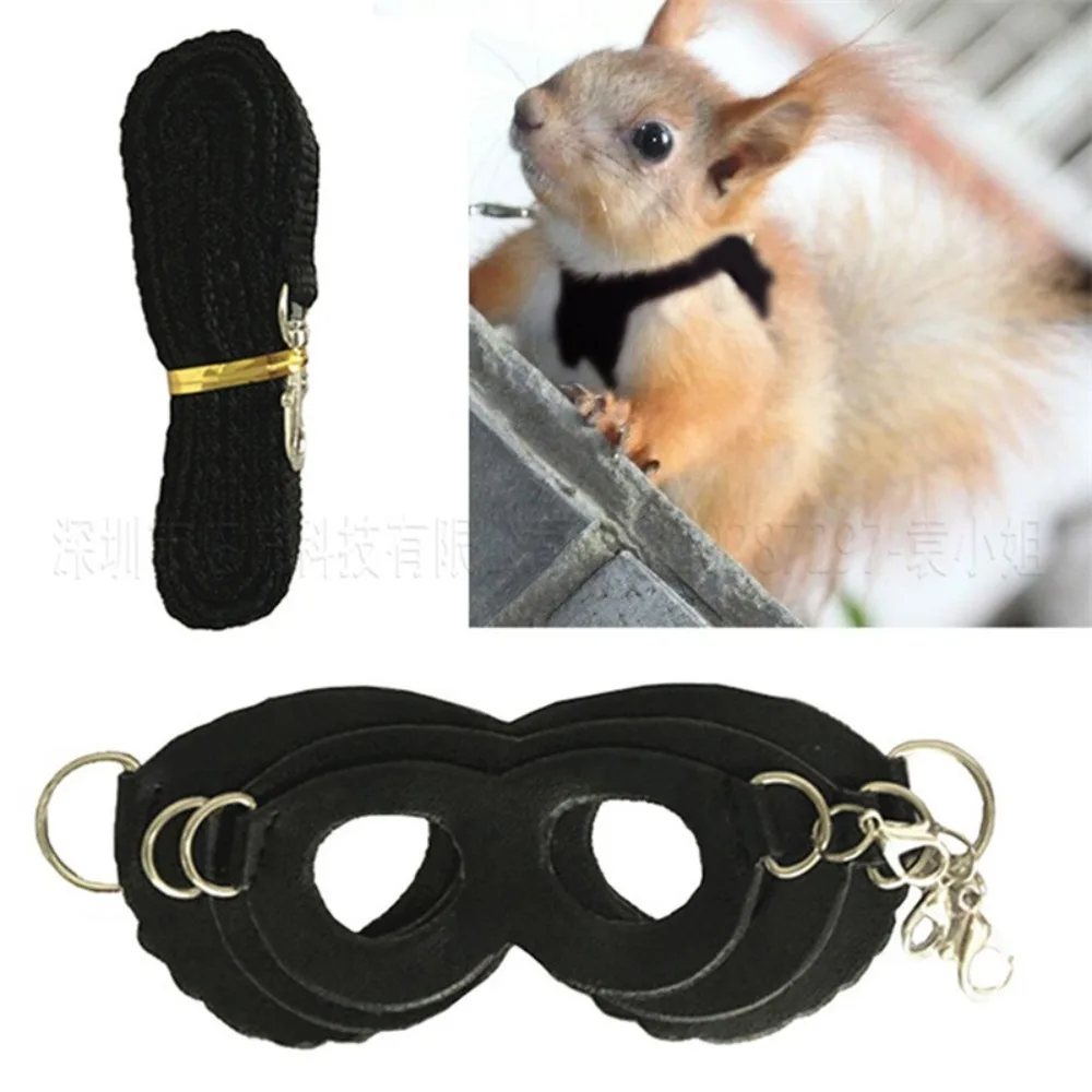 Coleira Peitoral para Hamster e Roedores de Couro PU Ajustável - Imagem 4
