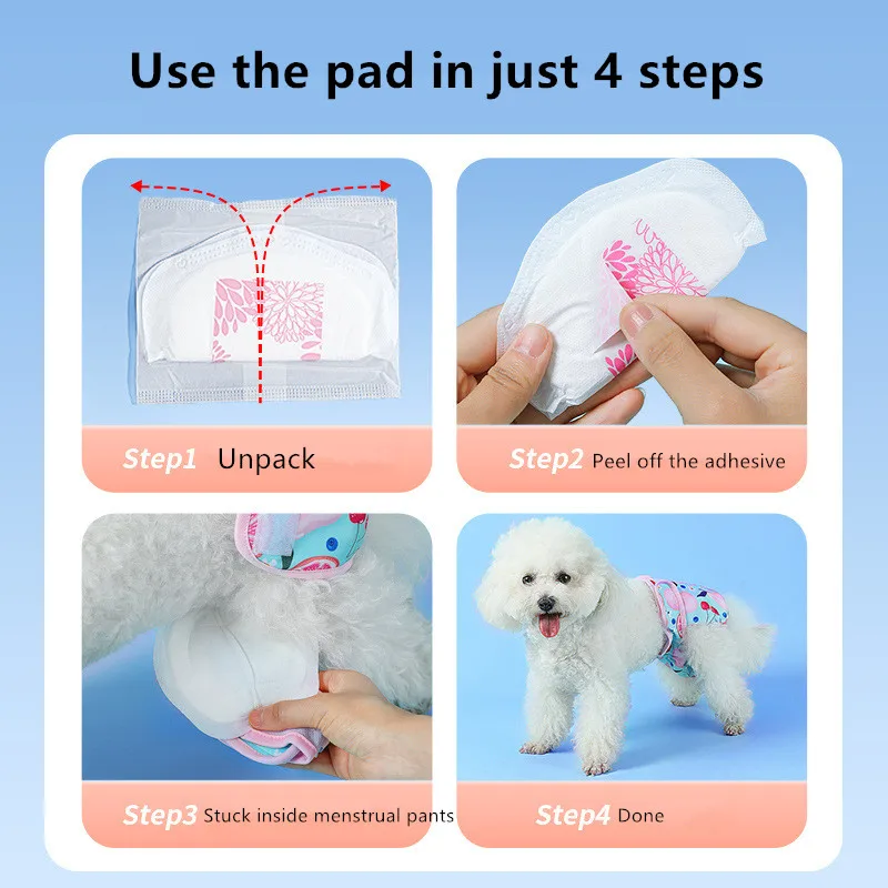 Fraldas Descartáveis para Cães, 30 Unidades, Absorventes - Imagem 4