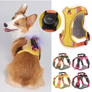 coleira refletiva para cães com suporte airtag