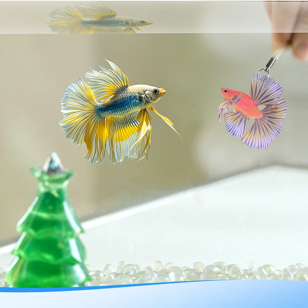 Brinquedo de Simulação de Peixe Betta para Aquário de Acrílico - Imagem 6