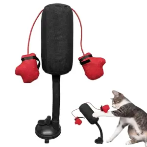 brinquedo de boxe para gatos com ventosa