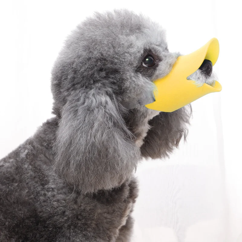 Focinheira de Silicone para Cães Pequenos e Médios com Design Bico de Pato - Imagem 5