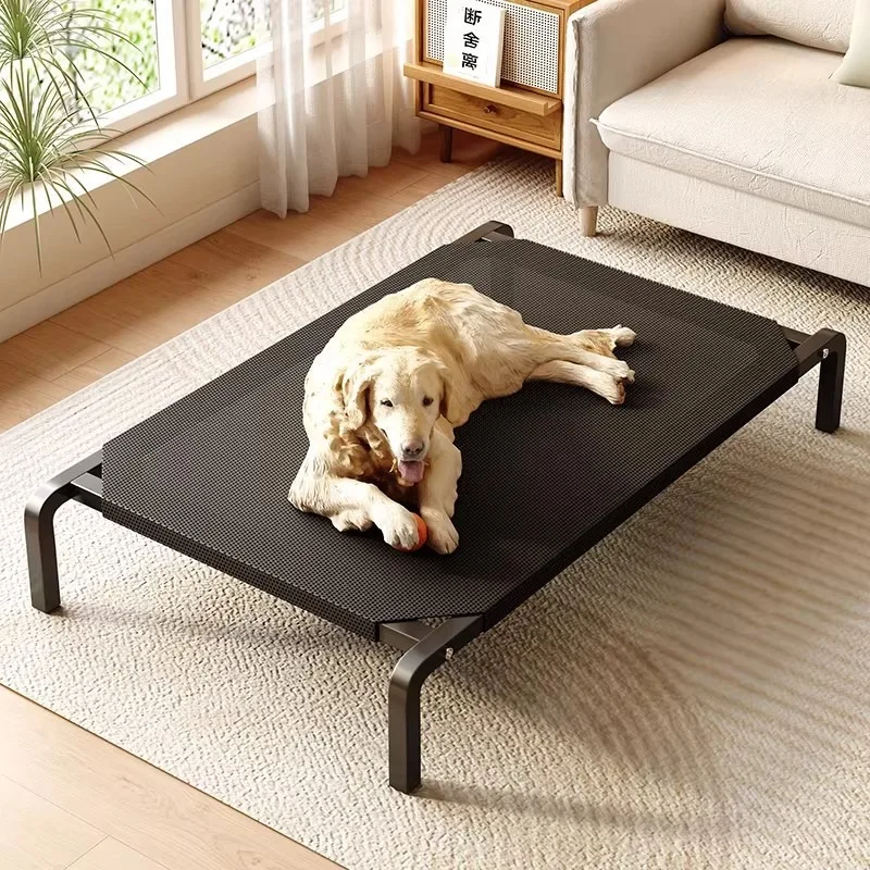Capa de Malha para Cama Elevada de Cães Respirável Branca - Imagem 4