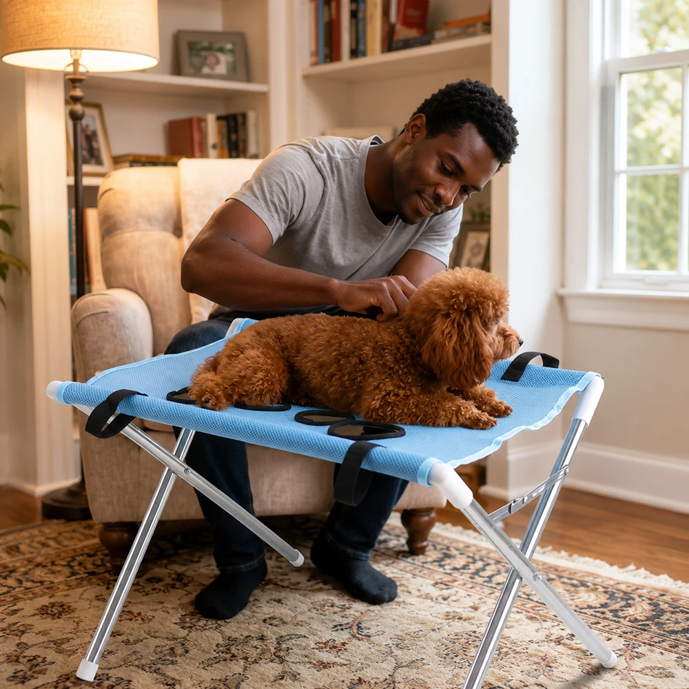 Mesa de Tosa para Cães e Gatos Pequenos Dobrável - Imagem 2