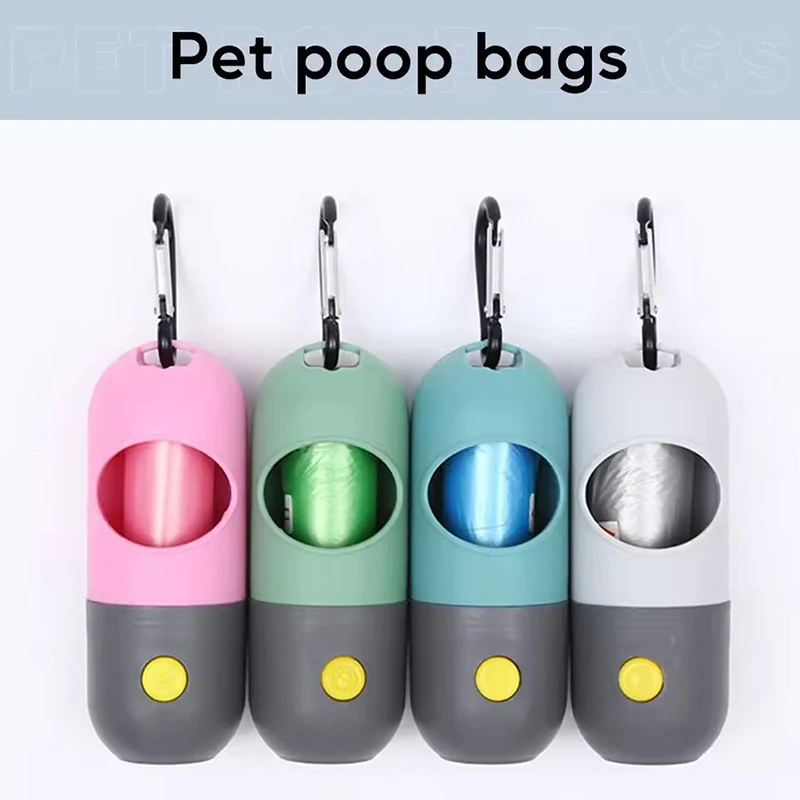 Dispensador de Sacos Higiênicos para Cães com LED Portátil - Imagem 2