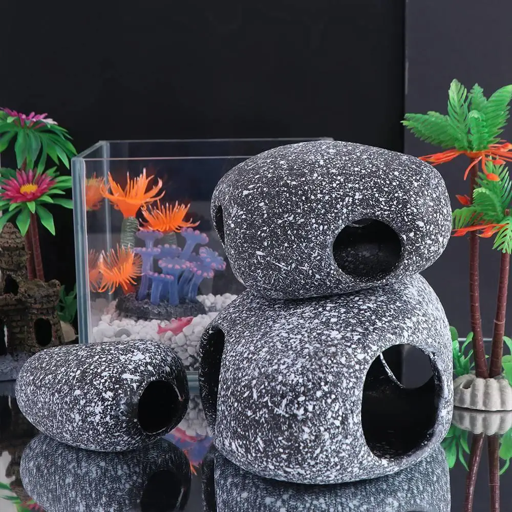 Caverna de Cerâmica para Peixes de Aquário 9x6x4 cm - Imagem 3