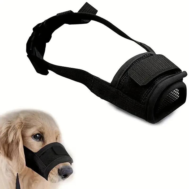 Focinheira de Malha para Cães Ajustável para Cães de Porte Variado - Imagem 6