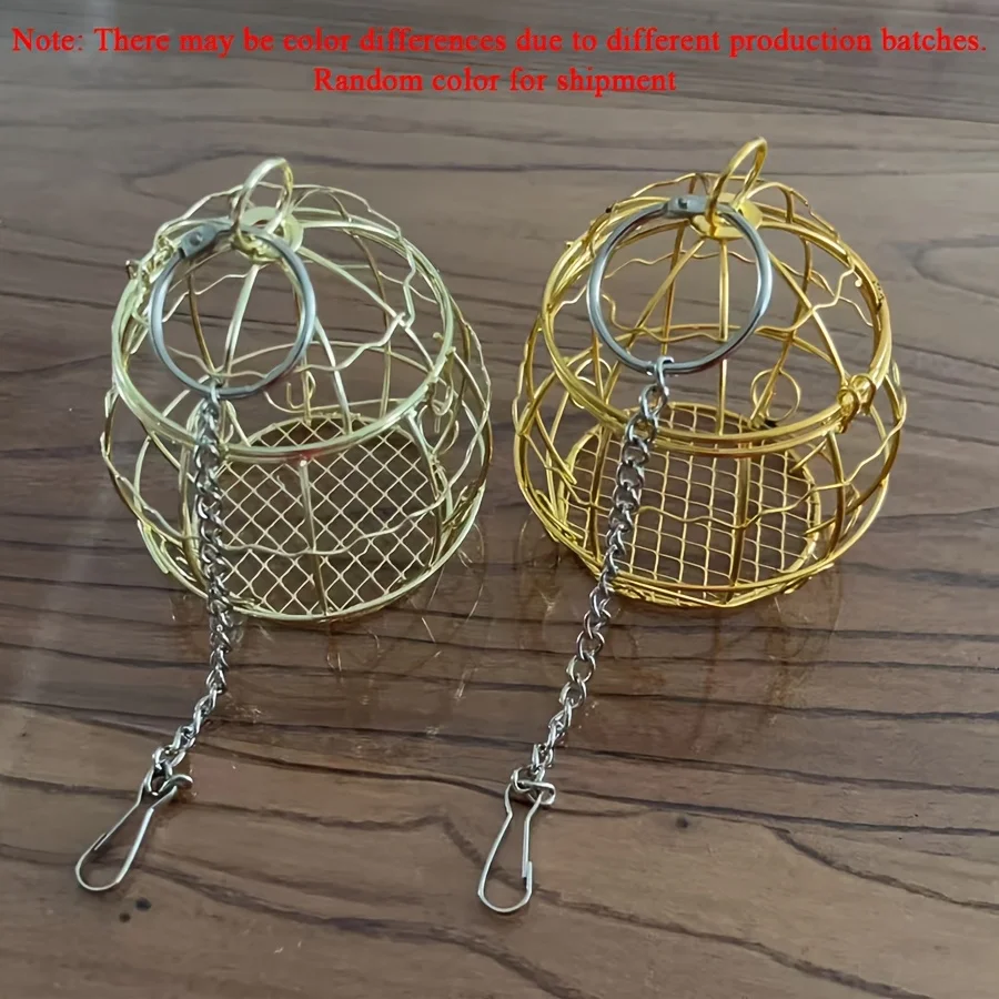 Brinquedo de Forrageamento para Pássaros de Metal Pendurável - Imagem 3