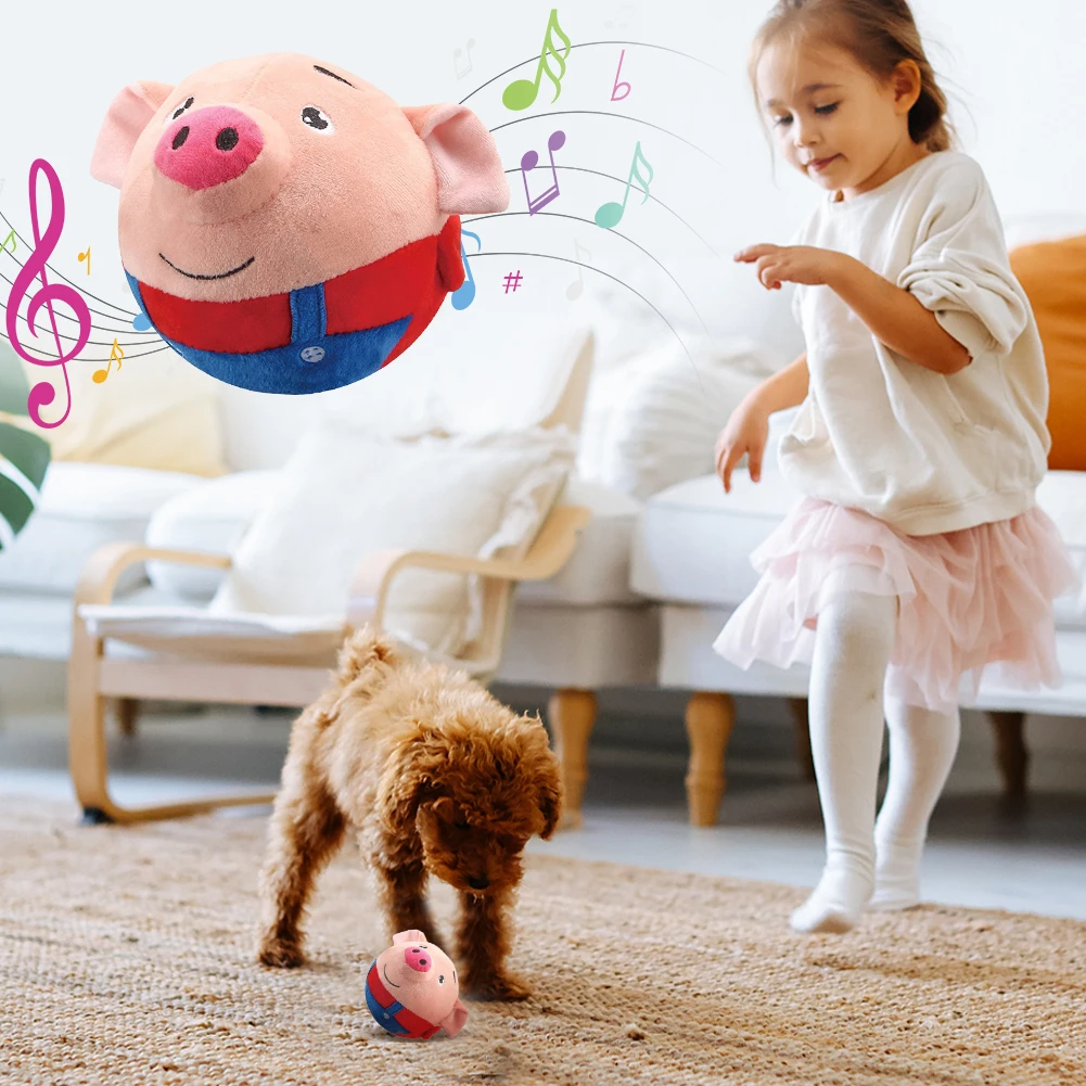 Brinquedo de Pelúcia para Cães com Sons e Movimento 15 cm Lavável - Imagem 4
