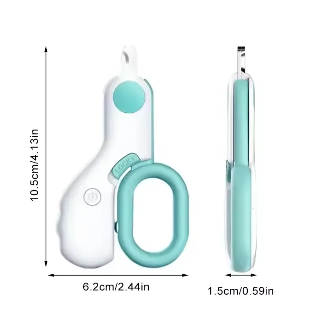 Cortador de Unhas para Cães e Gatos com Luz LED e Trava de Segurança - Imagem 6