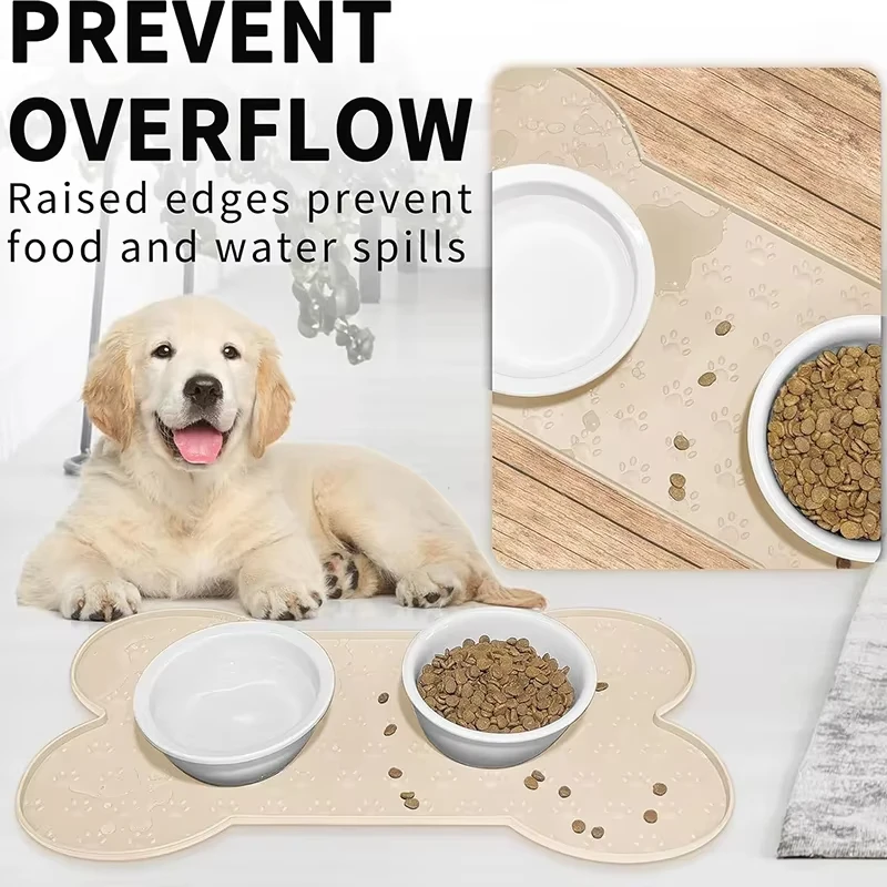 Tapete de Comida para Cães e Gatos de Silicone Antiderrapante - Imagem 4