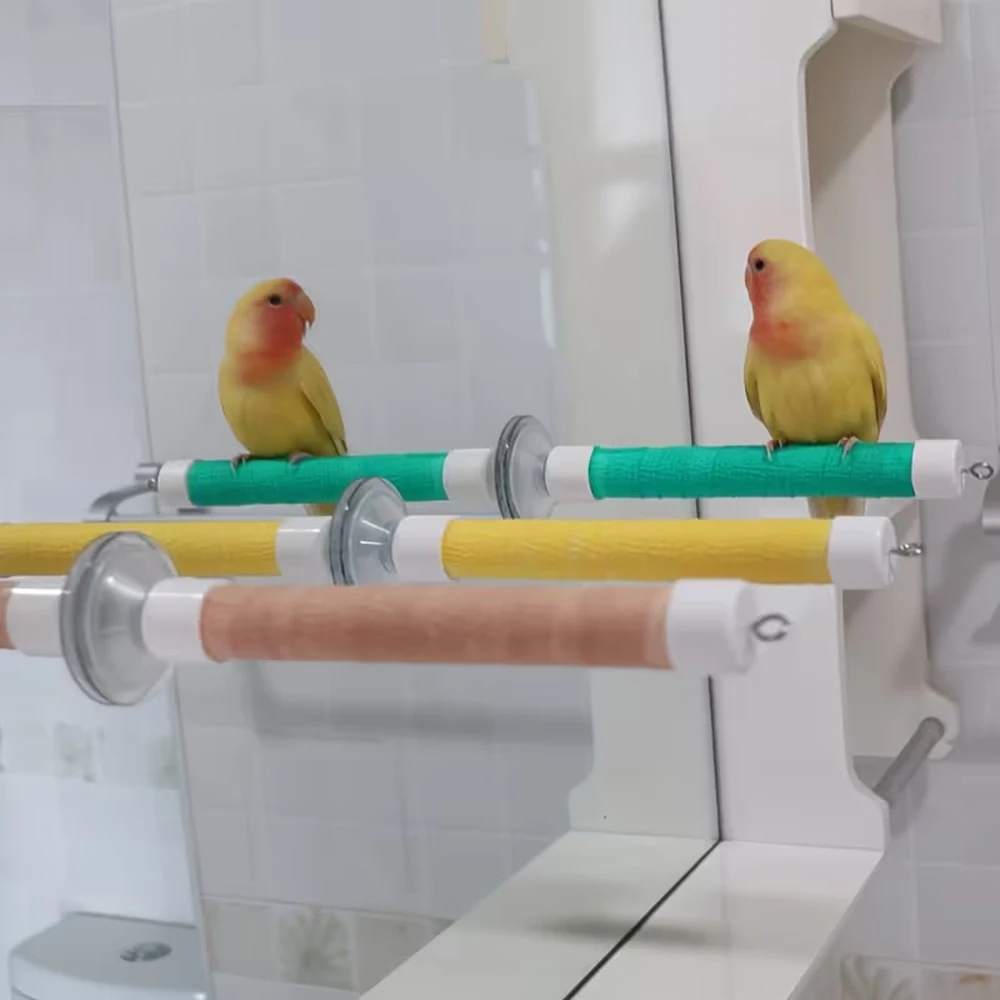 Poleiro para Pássaros com Ventosas para Vidro de Janela - Imagem 4