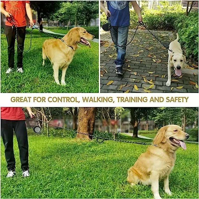 Trela para Cães de Corda 1,83 m com Duas Alças Refletivas - Imagem 3