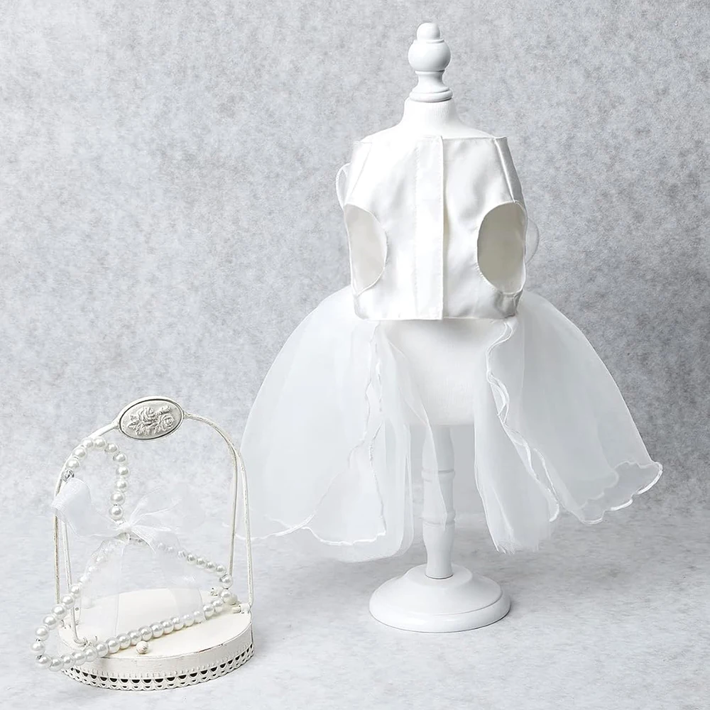Vestido de Princesa para Cães com Laço e Saia para Festas - Image 2