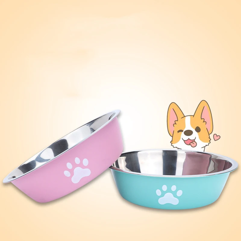 Tigela de Aço Inoxidável para Cães e Gatos com Base Antiderrapante - Imagem 3