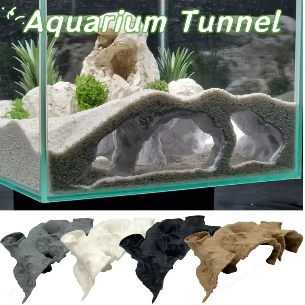 caverna subterrânea para aquário