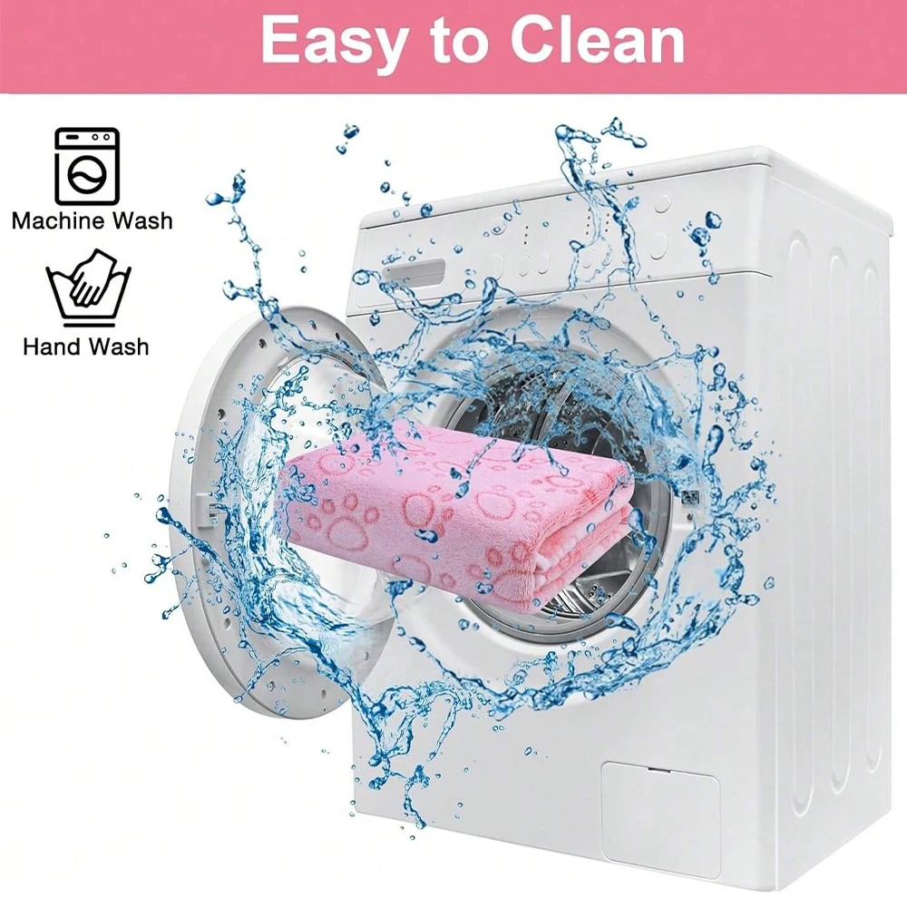 Manta para Pets com Estampa de Pata e Material Macio - Image 6