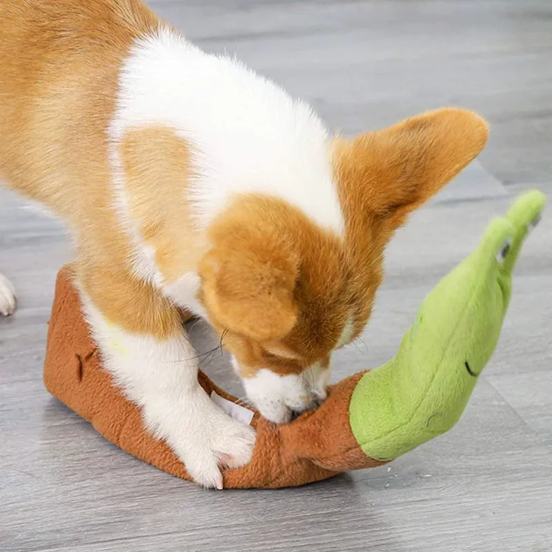 Brinquedo Caracol para Cães e Gatos de Lã com Squeaker Lavável - Image 5